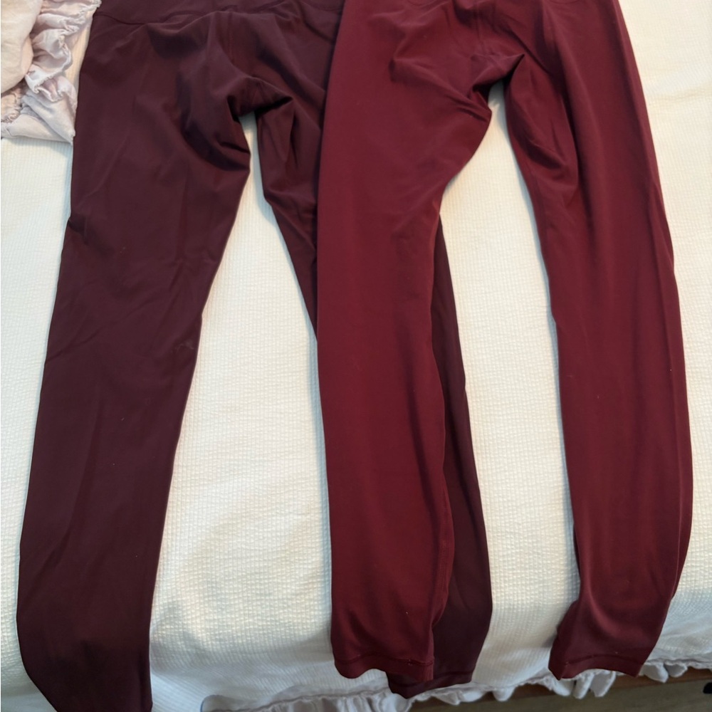 lululemon athletica Burgundy Leggings